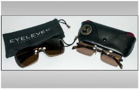 2 Pairs of Designer Sunglasses  Ray Ban & Arnette