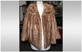 Ladies Blonde Mink Jacket, fully lined. hook & loop fastenings. Label inside reads `Neal, Belgravia