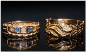 Edwardian - Ladies 18ct Gold Dress Ring. Full Hallmarked For Chester 1904 + a Ladies High ct Gold
