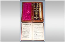19thC Mahogany Cased Hydrometer F Palliser Wolverhampton Together With The Licensed Victuallers`