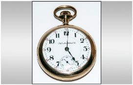 Hamilton 18 Size 940 Grade Railroad Approved Open Faced Pocket Watch. With 21 Jewels In Screwed