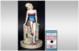 Kevin Francis Ceramic Figure `Marilyn Monroe`, hand painted, numbered limited edition, 1737/2000, `