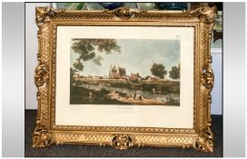 After Canaletto Iralian 1697-1768 Eton College From The River Circa 1754. A Limited edition