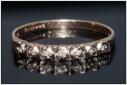 9ct Gold Diamond Eternity Ring, Ring Size O½