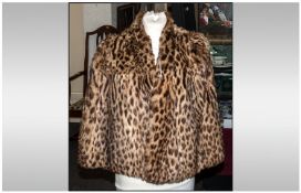 Ladies Ocelot Cape, fully lined