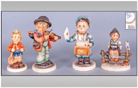 Hummel Figures, 4 in total. Various subjects & sizes.