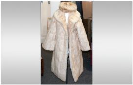 Blonde Mink Coat and Matching Hat. Some damage to lining.