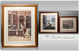 Marc Grimshaw Coloured Limited Edition Framed Prints (3) in total. All signed in pencil lower