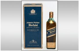 Johnnie Walker Blue Label Scotch Whisky, Bottle Number R07492JW. Original box, seal intact.