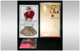 50th Anniversary Porcelain Barbie Doll from 1995 Fifty wonderful years of toys! Mattel is
