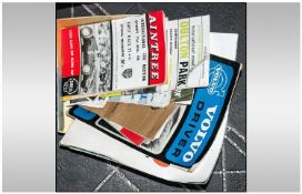 Collection of Assorted Ephemera including official racing programmes, car brochures etc