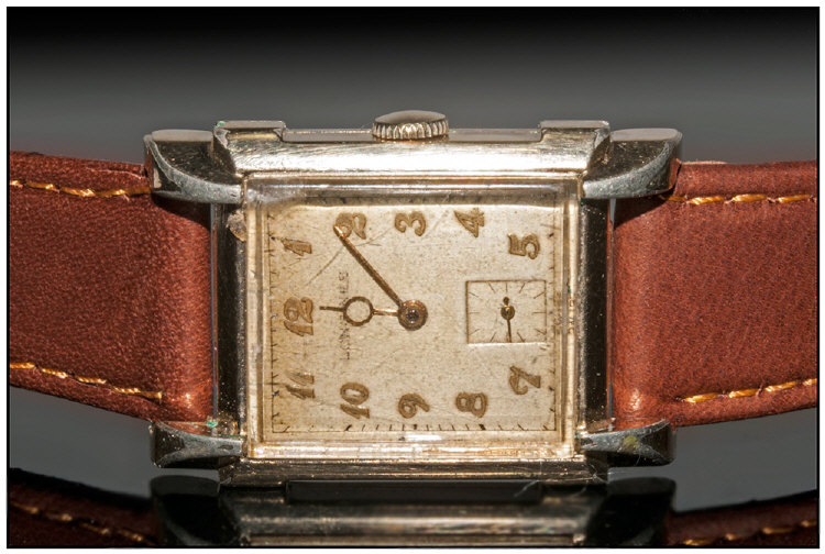 Gents 1920`s Art Deco Longines Wristwatch