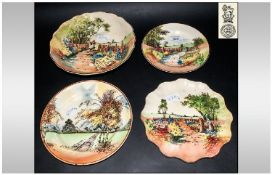 Royal Doulton Series Ware, four pieces, comprising two `Countryside` dishes, one `Rustic England`