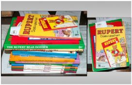 Collection Of Rupert Books Including the 1st, 2nd, 3rd & 4th  book of Ruperts Favourites,