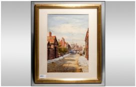 Mono LB Watercolour Signed With Monogram LB. Verso inscribed `St Thomas St, Winchester, Hampshire