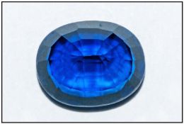 Unmounted Loose Stone Oval Cut Blue Sapphire, Approx 3.00cts