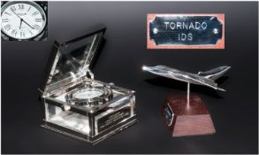 Jaccard Tornado GR4 `A Proven Performer` Presenation Clock. Together with Tornado IDS Model Plane.