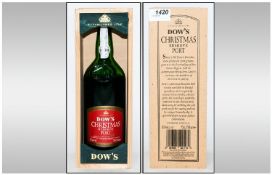 Dows Christmas Reserve Port, Sealed and Boxed. 75cl / 750ml. Height 11.5 Inches.