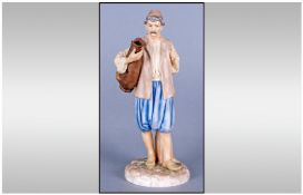 Royal Worcester Hadley Collection Figure, Eastern Water Carrier, modelled by James Hadley in 1886.