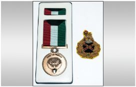 Gulf War Medal & Generals Cap Badge