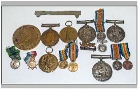 Military Interest Comprising 3 Full Size WW1 Medals Awarded To 806376 GNR.A.G. Harrod R.A Along