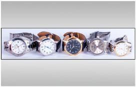 Collection Of 5 Gents Wristwatches