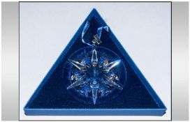 Swarovski Crystal Boxed Christmas Ornament 2002