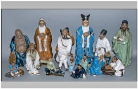 Collection Of Modern Chinese Ceramic Figures, various sizes & styles.