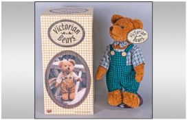 Victorian Bear in Original box On a Stand