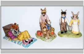 Royal Doulton Bunnykins FIgures 3 in total. 1. Home Grown DB 429, The Past Times Collection, 2.