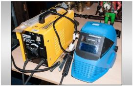 Powercraft 40-160 Amp Turbo Arc Welder with weldomatic 2000 helmet and electrodes.