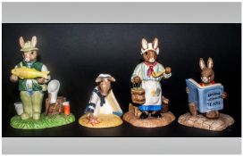 Royal Doulton Bunnykins Figures 4 in total. 1. Ships Cook, DB 325, 4.25`` in height, 2. Caught A