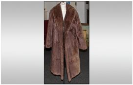 Full Length Luxury Mink Coat. Leather inserts. Fully lined. Excellent condition. Approx size 12.