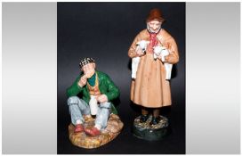 Royal Doulton Figures, 2 in total, 1. Lambing Time, HN 1890, Issued 1931-1981, Mint Condition, 9``