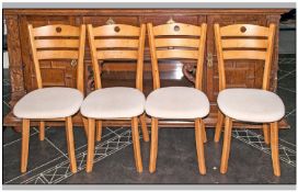 Set Of Four Contemporary Dining Chairs.