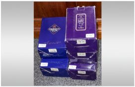 Edinburgh Crystal Boxed Glass Including Champagne Flutes & Wine Glasses (5 boxes in total)