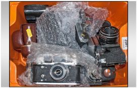 Collection Of Cameras Including Ensign Full Vue, Kodak 27, Kodak 127, Agfa Synchro Box, Diadem Box