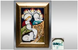 Moorcroft Numbered & Limited Edition Nativity Wall Plaque Designer E.Bossoms, Date 2012. Edition