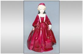 Royal Worcester Figure `Grandmothers Dress` 3081 .Modelled by J G Doughty. 8 inches in height.