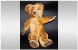 Large Musical Teddy Bear from the 1950`s. approximately 22`` in height. Plays `Blue Bells Of