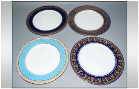 Four Cabinet Plates comprising Coalport, 10 inches in diameter Copeland Spode, Bodley and one