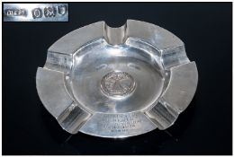 Lytham St Annes Golf Club Captains Cup Memento Silver Ashtray. Hallmark London 1949. 3ozs.