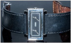 A Gents Storm Fashion Wrist Watch with a leather strap and unusual double dial