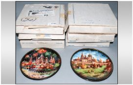 Collection of Russian Limited Edition Cabinet Plates depicting `Dramatic Scenes from Russian`s