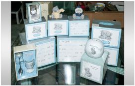 Collection Of 10 Me-To-You Boxed Items Including Christening Figure, `Perfect Fit` figure, `Wrapped