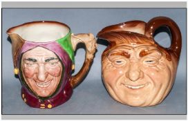 Royal Doulton Character Jugs ( 2 ) In Total. 1/ Touchstone D5613, Issued 1936-1960, Height 7