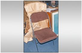 Two Chrome Framed Studio Chairs, probably Italian.