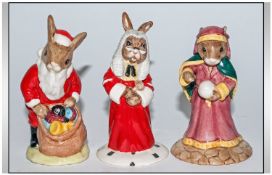 Royal Doulton Bunnykins Figures 3 in total 1. Fortune Teller DB 218, 3.75`` in height, 2. Judge