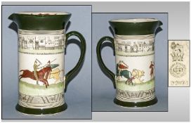 Royal Doulton Series Ware Early Jug `The Battle Of Hastings` D2873, Circa 1900, 7.5`` in height.