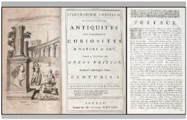 Stukeley (William) ``Itinerarium Curiosum`` Or An Account Of The Antiquitys And Remarkable